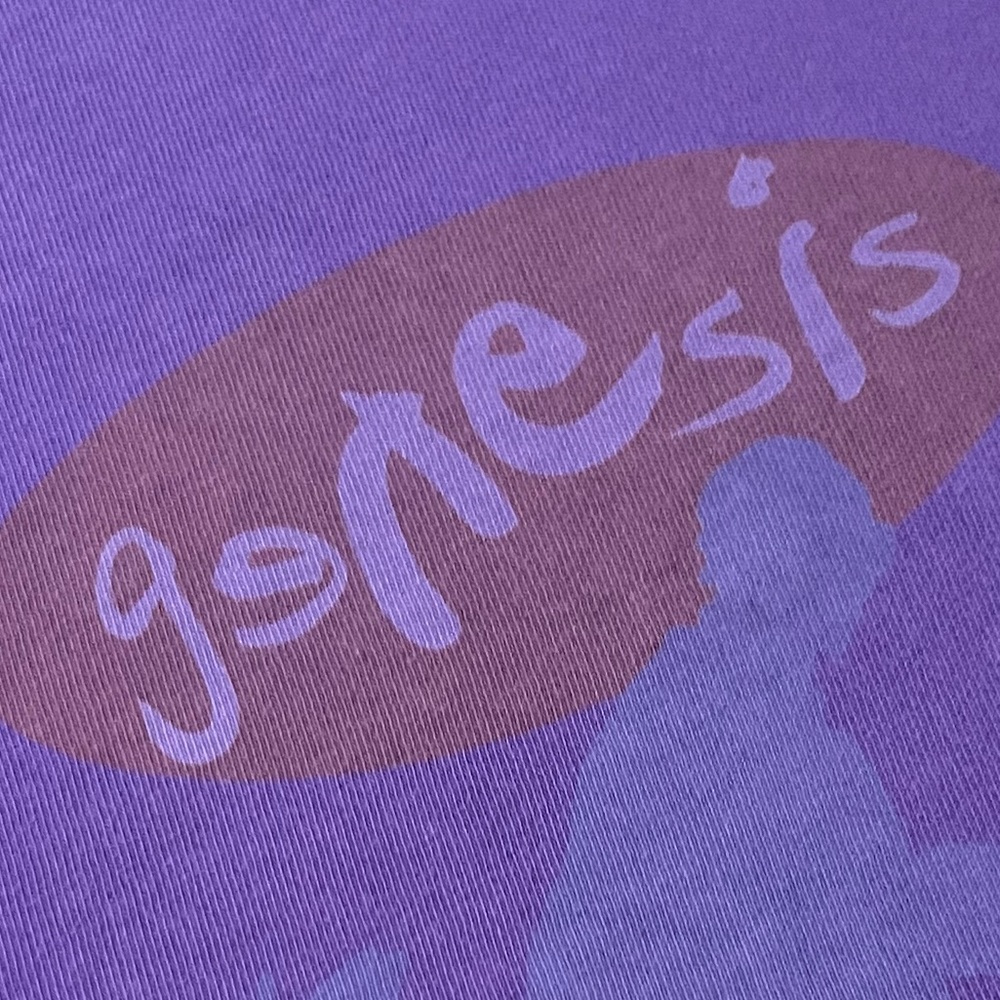 🎸 '21 Genesis Band I Can't Dance Album 2 Side Tour Reprint Purple Lucky Brand T - Picture 10 of 16